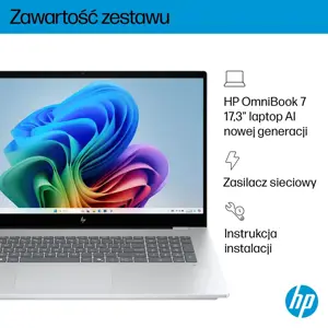 HP OmniBook 7 Next Gen AI 17-dc0219nw Copilot+ PC Intel Core Ultra 5 226V laptop 43.9 cm (17.3") touchscreen Full HD 16 GB LPDDR5x-SDRAM 1 TB SSD Wi-Fi 7 (802.11be) Windows 11 Home Silver