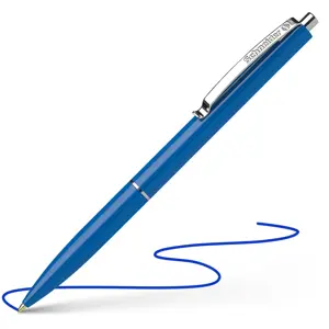 Automatinis tušinukas SCHNEIDER K15,  0,7 mm, mėlynas korpusas, mėlynas rašalas