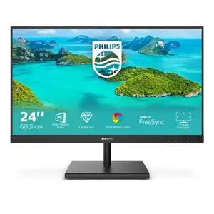 Monitorius Philips E Line 245E1S/00, 60.5 cm (23.8"), 2560 x 1440 pixels, 2K Ultra HD, LCD, 4 ms, Black