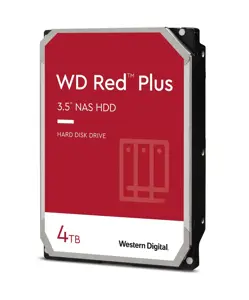 "WD Red Plus" 4 TB SATA 6 Gb/s 3,5 colių 258 MB spartinančiosios atminties vidinis kietasis diskas Nefasuotas
