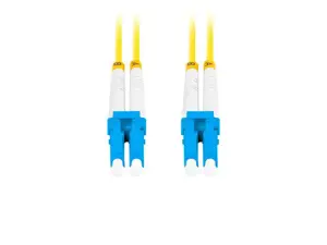 LANBERG fiber optic patchcord SM LC/UPC-LC/UPC duplex 1m LSZH g657a1 3.0mm yellow