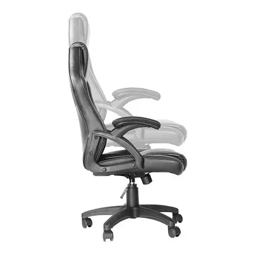 Dirbtinės odos biuro kėdė juoda