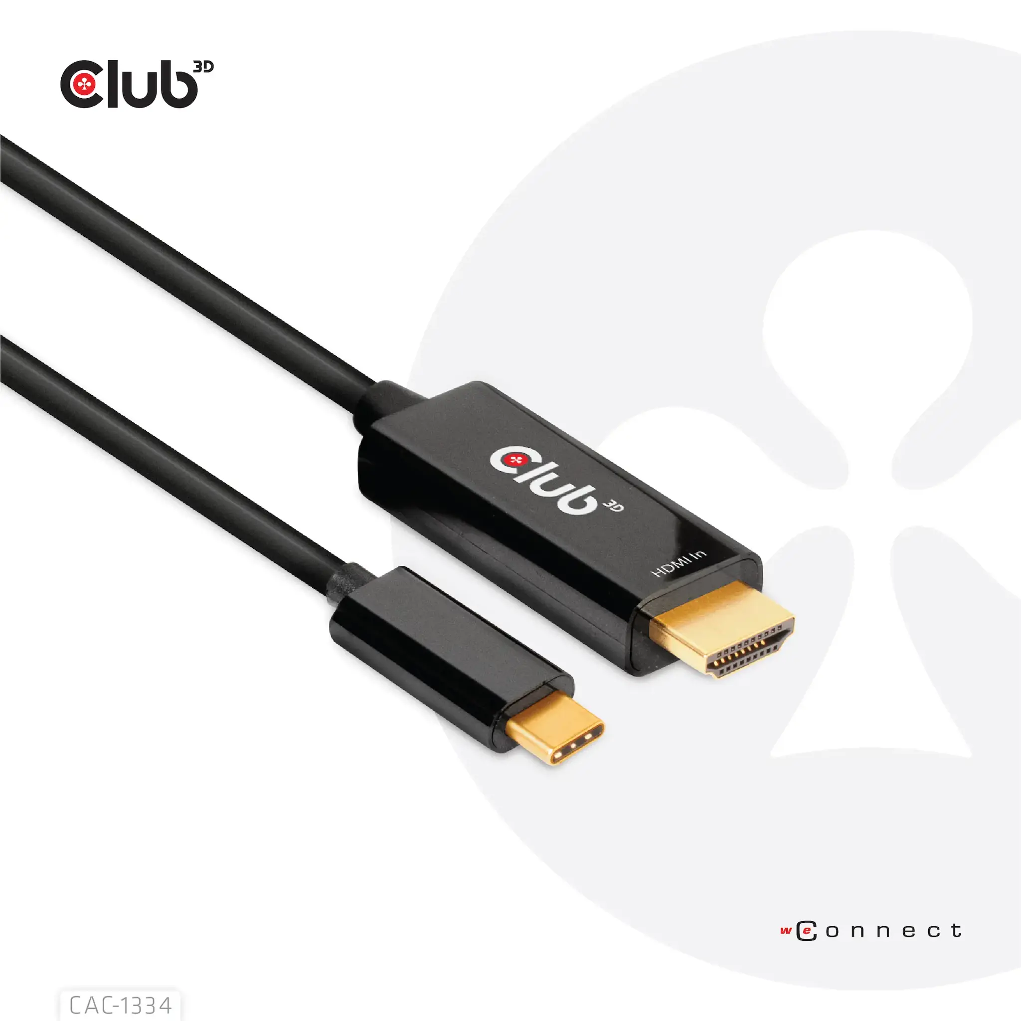 CLUB3D HDMI to USB Type-C 4K60Hz Active Cable M/M 1.8m/6 ft, 1.8 m, HDMI Type A (Standard), USB Type-C, Male, Male, Meets ROHS, FCC, and CE EMI requirements Note: - Please update your TV Firmware to the version...