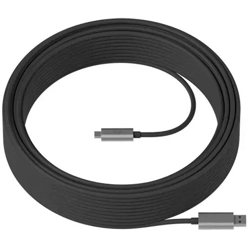 "Logitech Strong USB 10 m", 10 m, USB A, USB C, USB 3.2 Gen 2 (3.1 Gen 2), 10000 Mbps, grafitinis