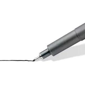 Braižiklis Staedtler PigmentLiner, juodas, rinkinyje 6 skirtingi pločiai