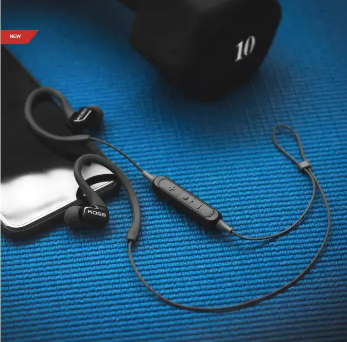 "Koss" ausinės BT232i su mikrofonu, belaidės, juodos spalvos