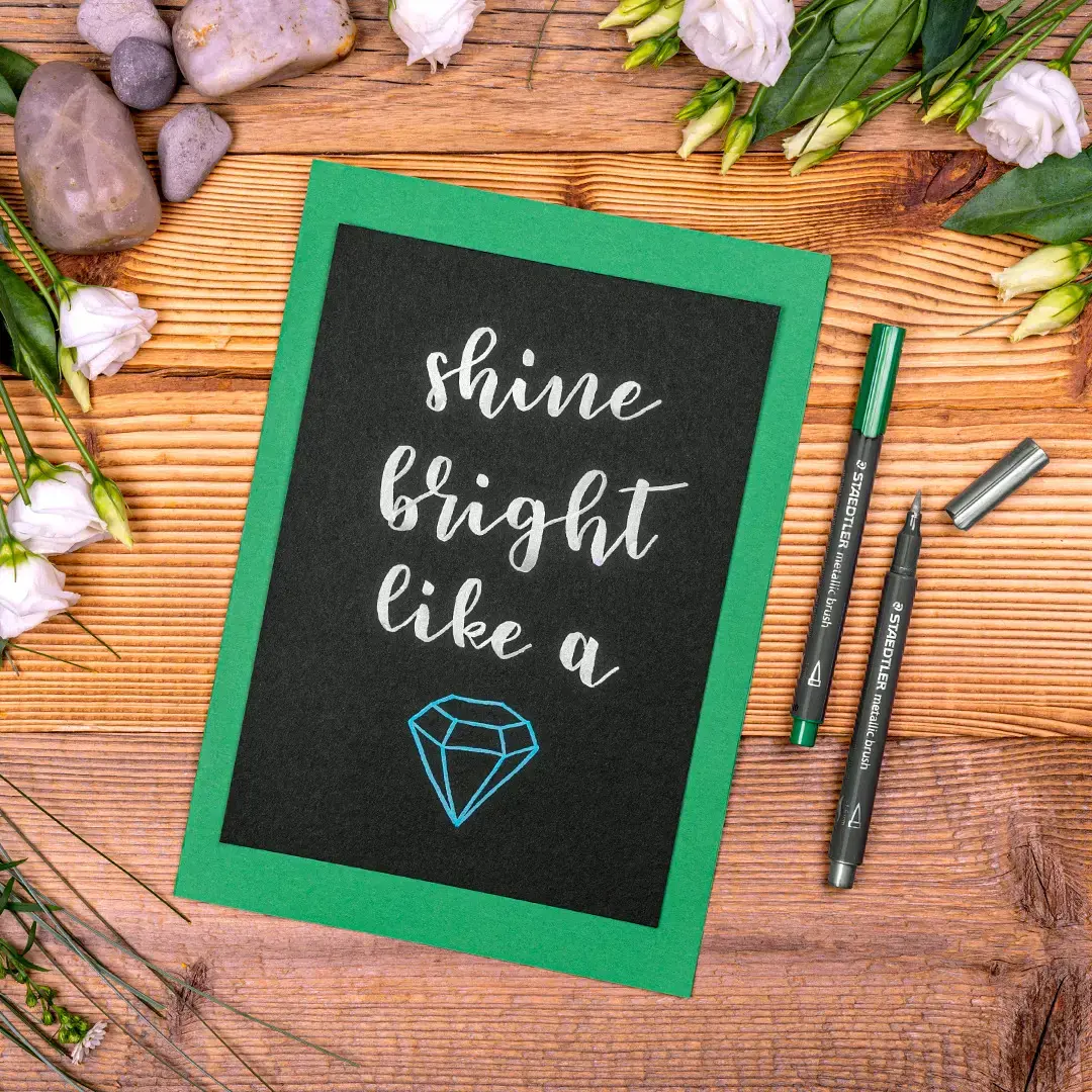 Žymeklių rinkinys STAEDTLER Metallic Brush, 10 vnt.