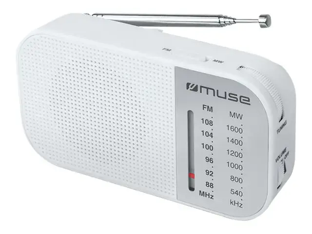 "Muse M-025 RW", Nešiojamasis radijo imtuvas, baltos spalvos