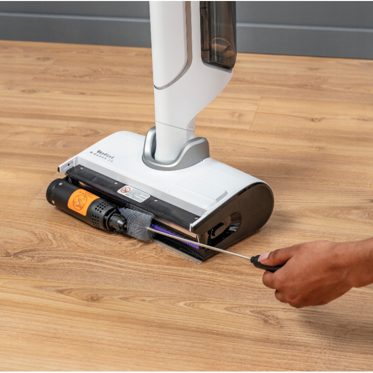 TEFAL Vacuum Cleaner | GF7540FO X-Clean 10 | Cordless operating | Stick | 200 W | 100-240 V | Operating time (max) 60 min | White/Silver
