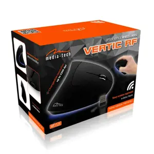 MEDIA-TECH VERTIC Bluetooth RF Specialus vertikalus dizainas, užtikrinantis patogų ir saugų darbą namų biure