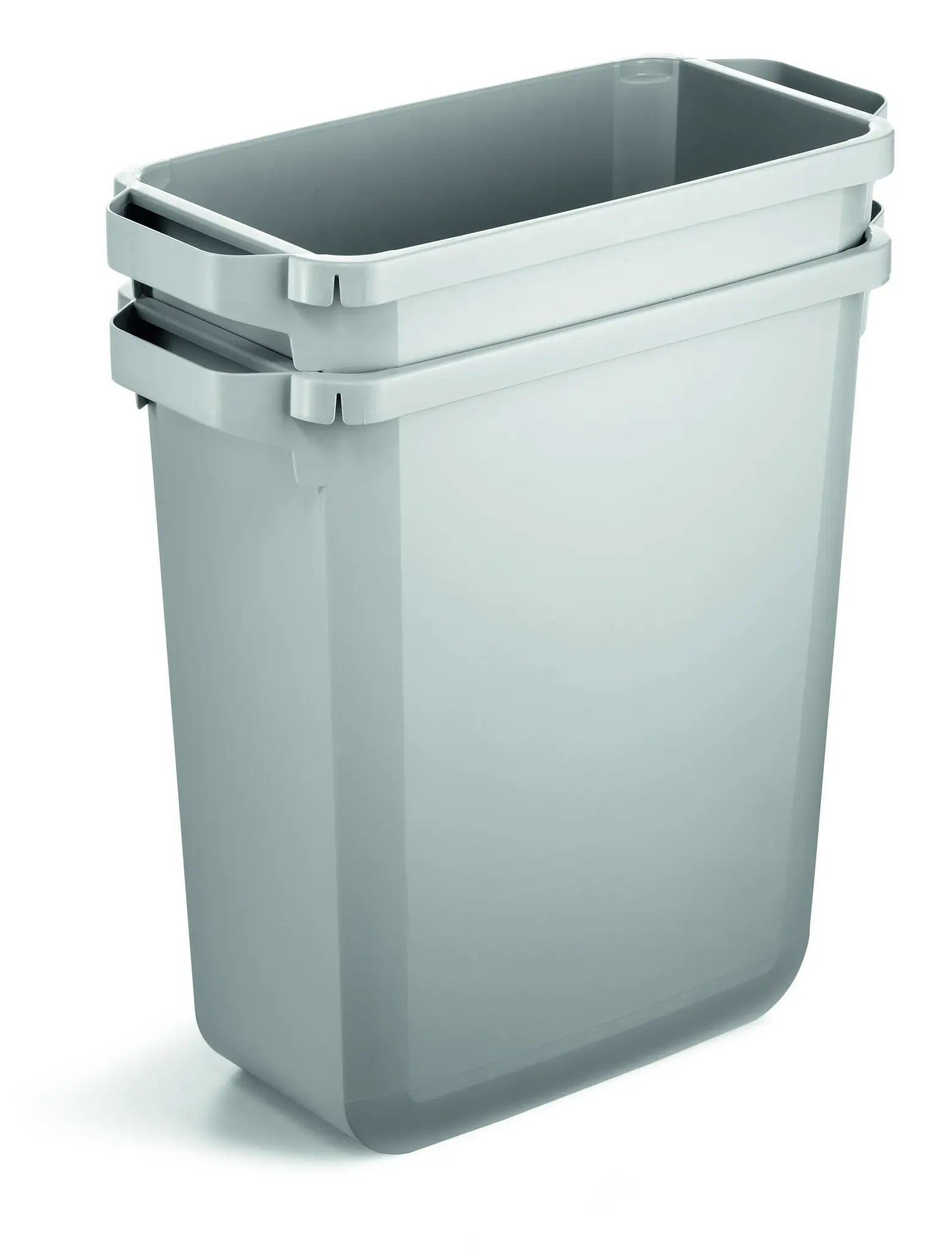 Šiukšlių dėžė rūšiavimui DURABIN® 60L stačiakampė, pilka sp. (dangtis perkamas atskirai)