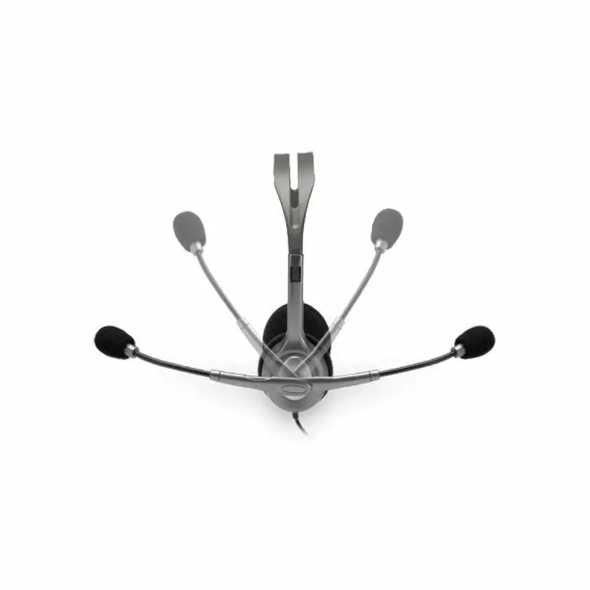 "Logitech H110" ausinės, Laidinės, Biuro / skambučių centras, 20 - 20000 Hz, 74 g, Ausinės, juodos, sidabrinės