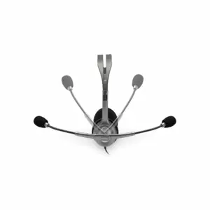 "Logitech H110" ausinės, Laidinės, Biuro / skambučių centras, 20 - 20000 Hz, 74 g, Ausinės, juodos, sidabrinės