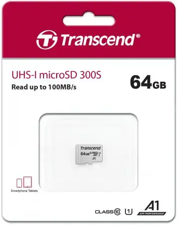 TRANSCEND 64GB UHS-I U1 microSD