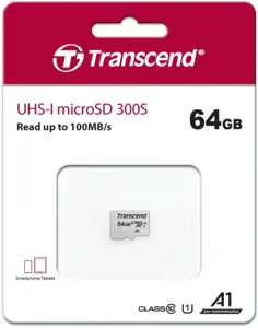 TRANSCEND 64GB UHS-I U1 microSD