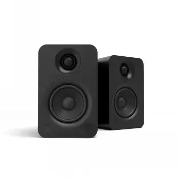 KANTO AUDIO POWERED SPEAKERS WITH BLUETOOTH® AND RCA INPUT - BLACK VINYL (INCL. TYPE C & G POWER CORDS)