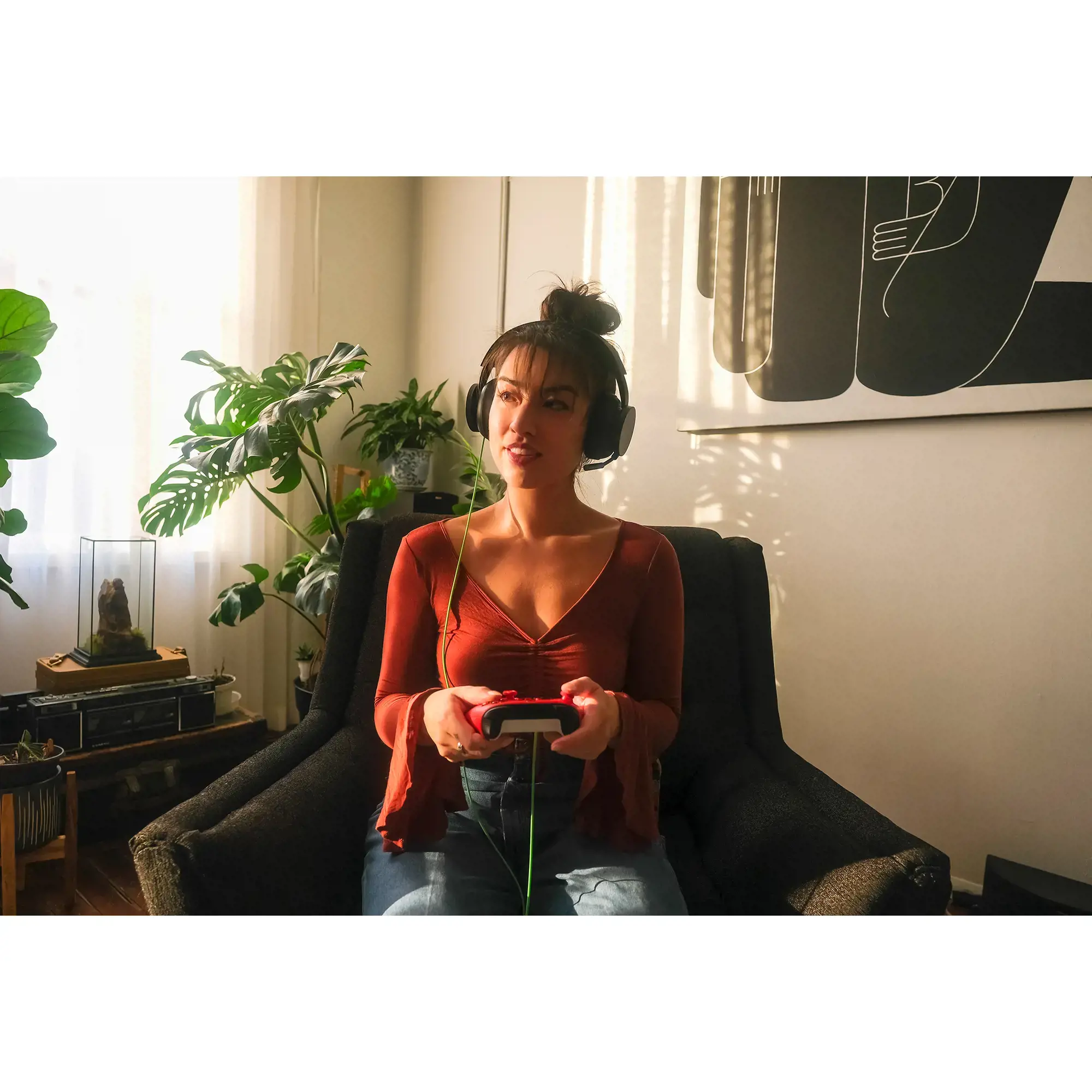 "Microsoft" "Xbox" stereo ausinės, laidinės, žaidimų, 740 g, ausinės, juodos