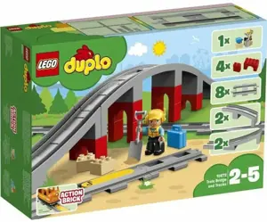 Lego konstruktorius DUPLO - Traukinio bėgiai ir tiltas, 26 vnt. 10872