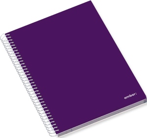 A4 PP Cover Sp Bk 100sh Ambar Sch Sq