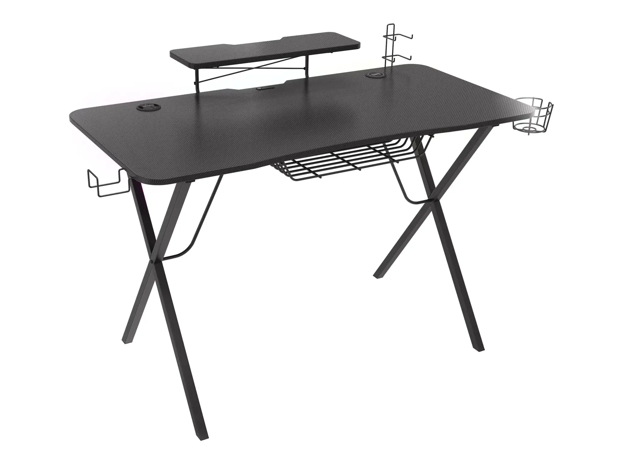 Žaidimų stalas Natec Genesis Holm 300 RGB, Juoda