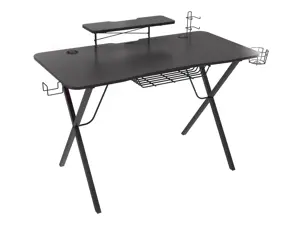 Žaidimų stalas Natec Genesis Holm 300 RGB, Juoda