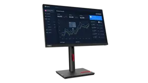 Lenovo ThinkVision T23i-30, 58.4 cm (23"), 1920 x 1080 pixels, Full HD, LED, 6 ms, Black