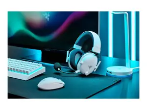 "Razer" ausinės "BlackShark V2 Pro" su įmontuotu mikrofonu, baltos spalvos, ausinės, belaidės