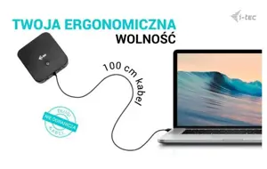 I-TEC USB-C HDMI Dual DP doko stotelė su 100 W maitinimo šaltiniu