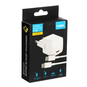 IBOX C-38 USB-C įkroviklis PD30W su USB-C kabeliu
