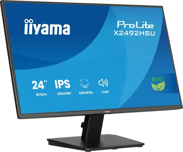 iiyama ProLite X2492HSU-B1 Monitorius 24'' IPS, FHD 1920x1080, 3 ms, 300 cd/m2, 120 Hz, Juoda