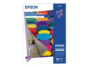 Epson Double Sided Matte Paper - A4 - 50 Sheets, Matt, 178 g/m², A4, White, 50 sheets, Epson Stylus…