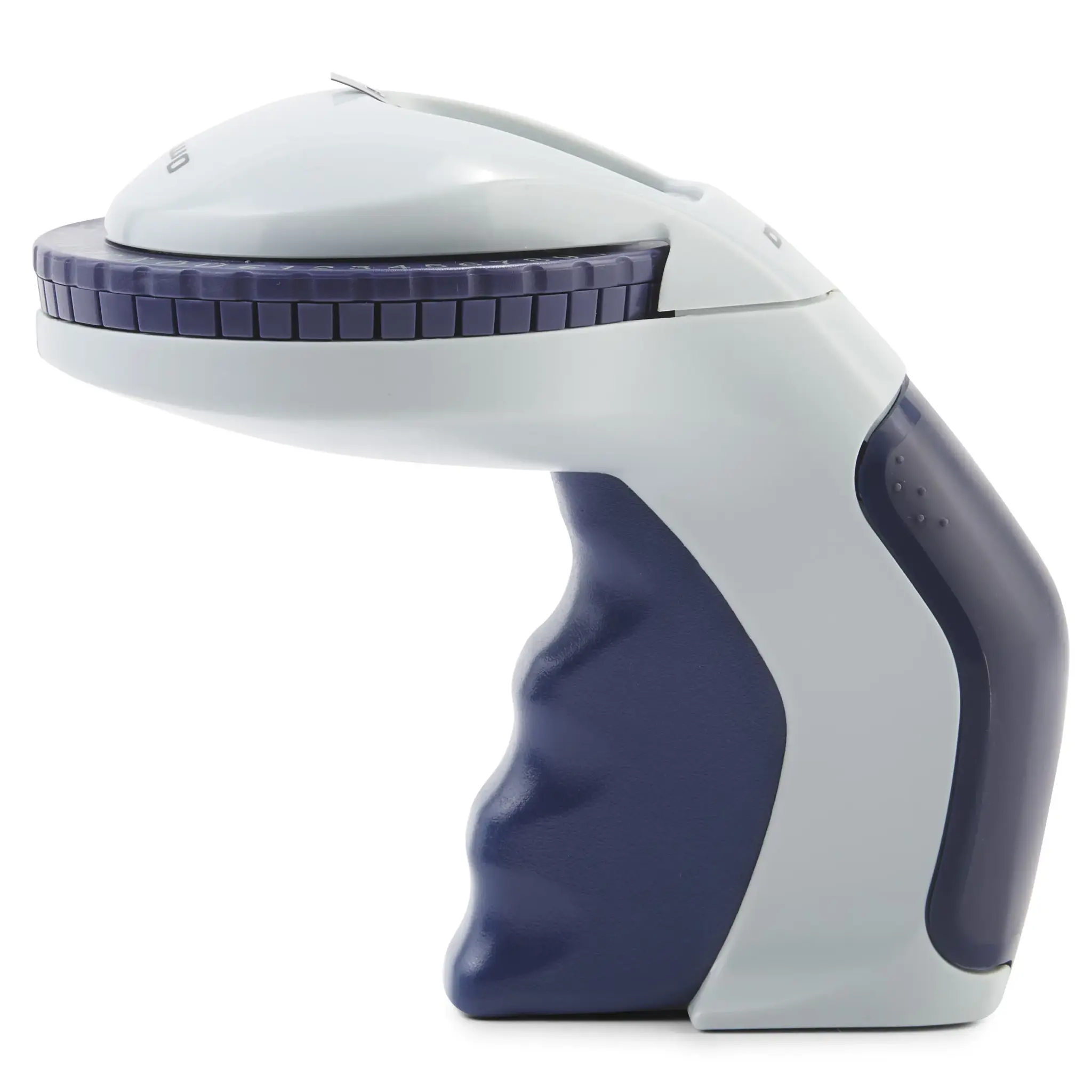 DYMO Omega Embossing Label Maker | Small Label Maker with Turn-Click Wheel and Ergonomic Design | For HomeDIY & Crafting (£/€ÄÖ & Ü), Direct thermal, Blue
