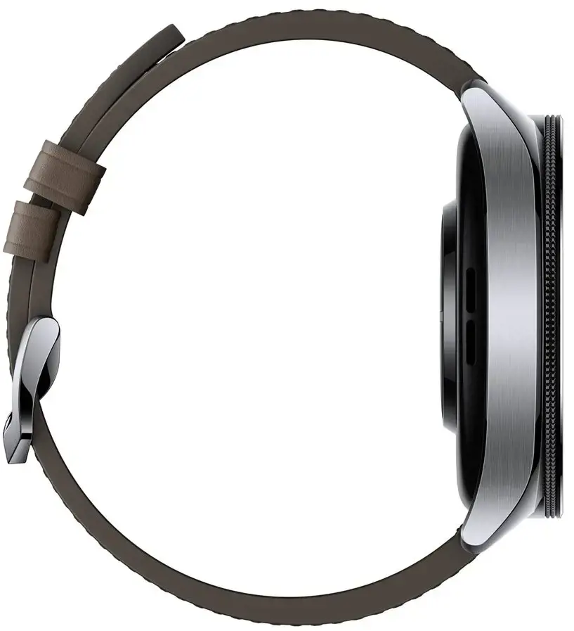 "Xiaomi Watch 2 Pro" - "Bluetooth®" sidabrinis korpusas su rudu dirželiu "Xiaomi