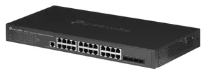 "TP-Link JetStream" 24 prievadų Gigabit L2 valdomas komutatorius su 4 SFP lizdais, valdomas, L2/L3, Gigabit Ethernet (10/100/1000), montuojamas į 1U stovą