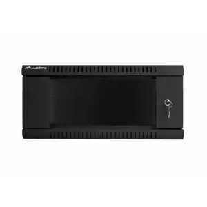 LANBERG WF01-6404-10B "Lanberg" sieninė spinta 19 išardoma plokščia pakuotė 4U/600x450 mm, juoda