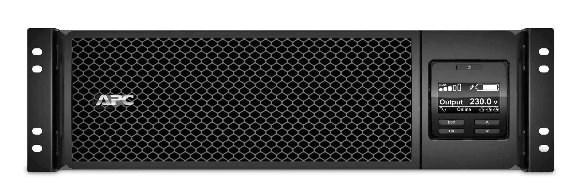 "APC Smart-UPS On-Line", dvigubos konversijos (internetinis), 5 kVA, 4500 W, sinusinis, 100 V, 275 V