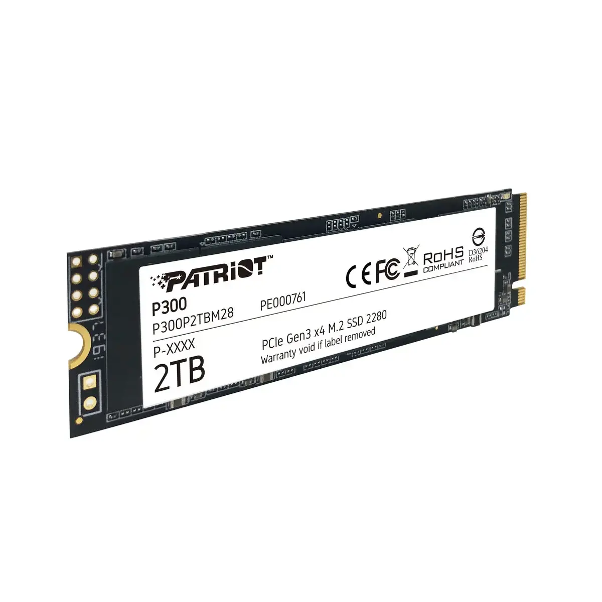 SSD diskas PATRIOT MEMORY P300 2 TB, M.2 2280, PCI Express 3.0 x4 (NVMe)