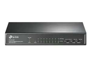 "TP-Link" 9 prievadų 10/100 Mbps stalinis komutatorius su 8 prievadais PoE+, nevaldomas, Fast Ethernet (10/100), maitinimas per Ethernet (PoE)