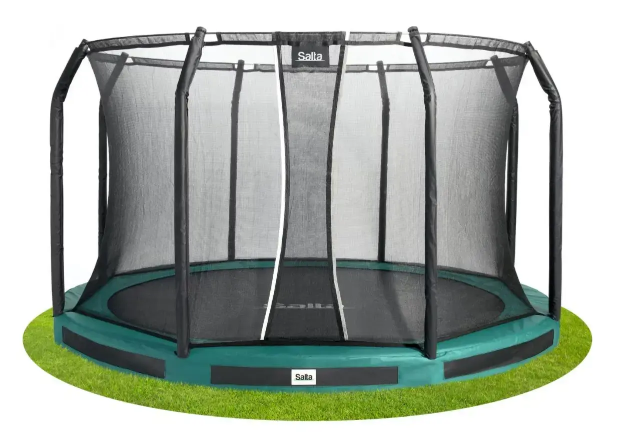 Trampoline Premium Ground Combo 366 cm green