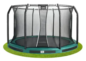 Trampoline Premium Ground Combo 366 cm green