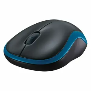 Logitech M185 Belaidė pelė, RF Wireless, 1000 DPI, Juoda/Mėlyna