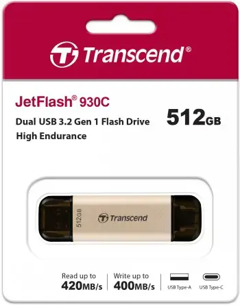 TRANSCEND JetFlash 930C USB 512GB USB 3.2 Type-C