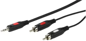 "Vivanco" kabelis 3,5 mm - 2xRCA 1,5 m (46030)