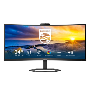 Monitorius PHILIPS 34E1C5600HE/00 34inch 3440x1440 VA Curved H/A 130 MM ULTRAWIDE USB-C DISPLAY