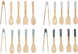 Alpina - Bambukinių virtuvės įrankių rinkinys 5 vnt. (Pilka)