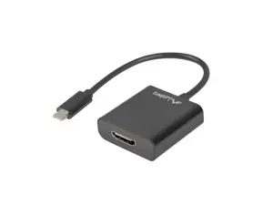 LANBERG AD-UC-HD-01 "Lanberg" adapteris USB TYPE-C(M)-HDMI(F) 15 cm juodas