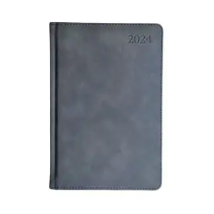 Kalendorius PREMIER PLUS 2024, PU, A5, juoda