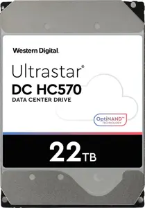 WESTERN DIGITAL Ultrastar DC HC570 3,5 colių 26,1MM 22000GB 512MB 7200RPM SATA ULTRA 512E SE NP3