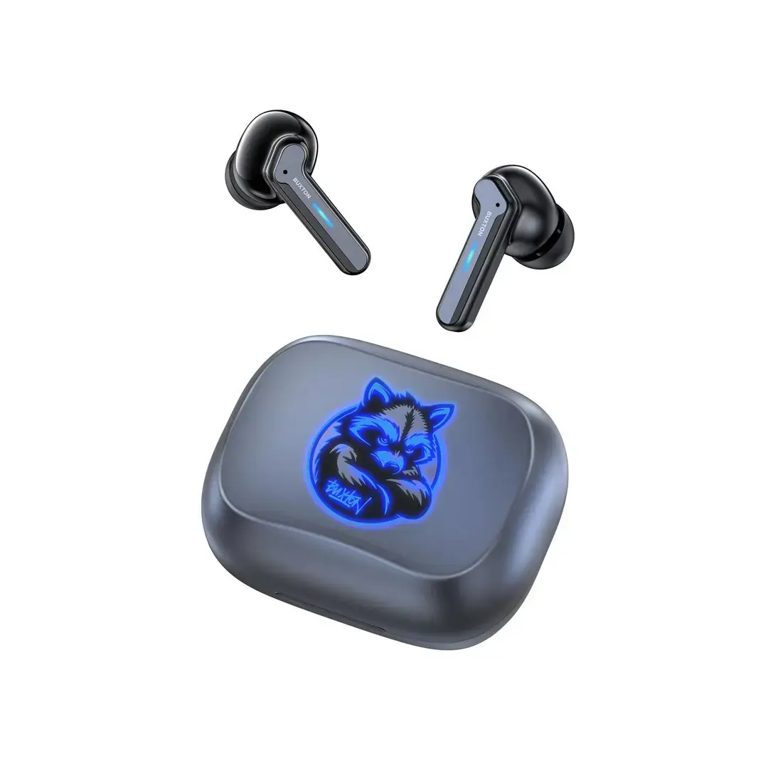 Buxton BTW 8200 Racoon - In-ear wireless earphones with charging case, white