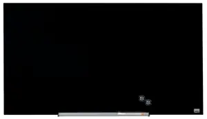 Stiklinė magnetinė lenta NOBO Impression Pro, plačiaekranė 45, 100x56cm, juoda sp.